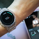 A photo of the Peloton app tracking heart rate
